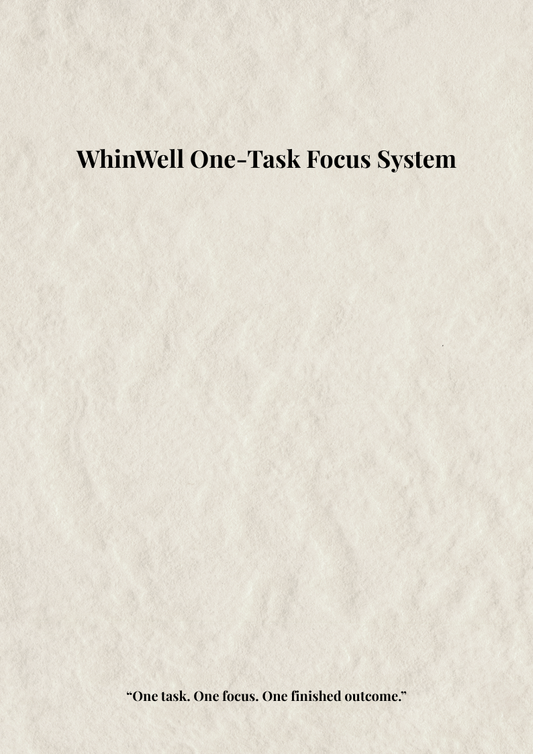 WhinWell One-Task Focus System cover