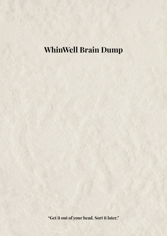 WhinWell Brain Dump cover